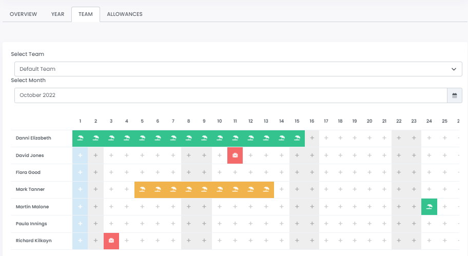 Employee Absence Calendar Software - SkyHR