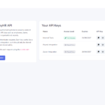 API Keys Management Screen